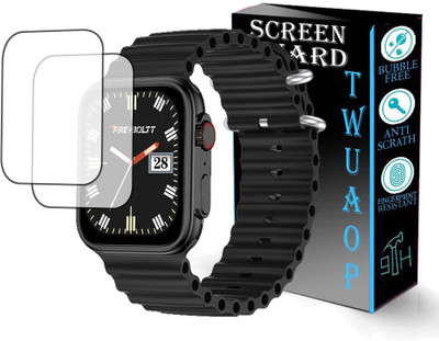 TWUAOP Screen Guard for FIRE BOLTT GLADIATOR PLUS SMARTWATCH(Pack of 2)