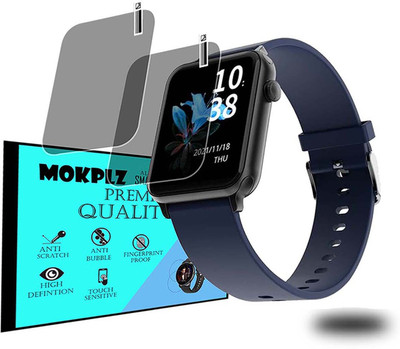 MOKPLZ Screen Guard for BOAT WAVE LEAP CALL SMARTWATCH(Pack of 2)