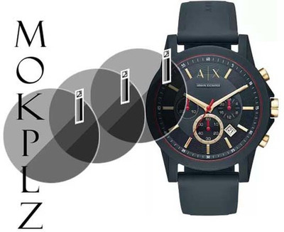 MOKPLZ Screen Guard for ARMANI EXCHANGE AX1335 ANALOG BLUE DIAL(Pack of 3)