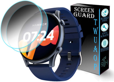 TWUAOP Screen Guard for HAMMER GLIDE SMARTWATCH(Pack of 2)