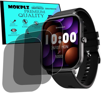 MOKPLZ Screen Guard for CROSSBEATS IGNITE PINGG SMARTWATCH(Pack of 3)