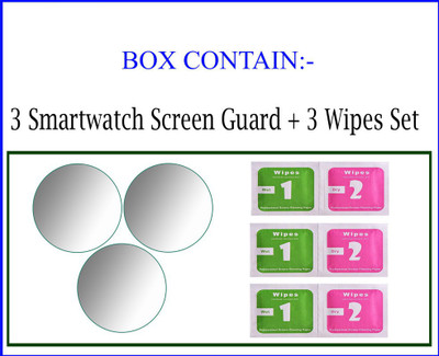 HIDEOUS Screen Guard for DIZO Watch R Talk Go(Pack of 3)