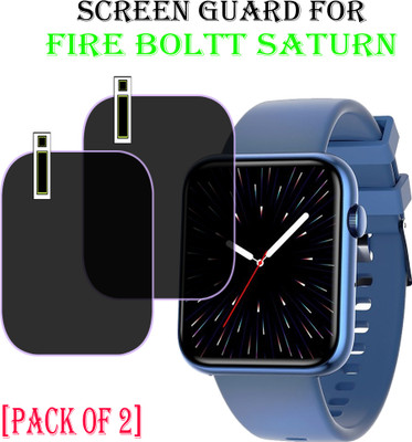 EJZATI Screen Guard for FIRE BOLTT SATURN SMARTWATCH(Pack of 2)