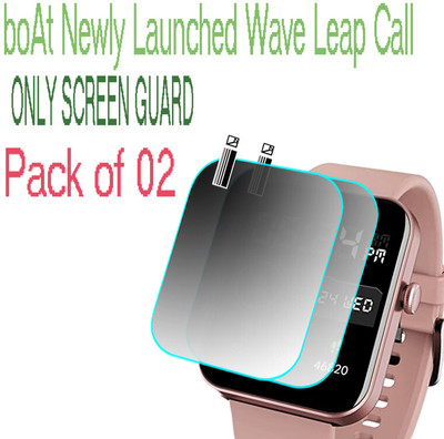 HIDEOUS Screen Guard for boAt Wave Leap Call(Pack of 2)