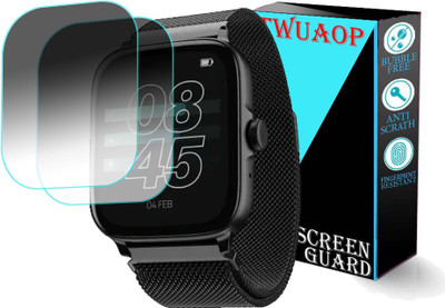 TWUAOP Screen Guard for BOAT WAVE ULTIMA CHRONOS SMARTWATCH(Pack of 2)
