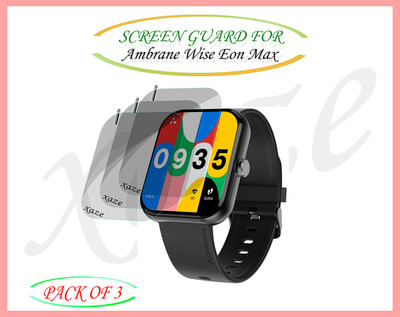 XAZE Screen Guard for Ambrane Wise Eon Max Smartwatch(Pack of 3)