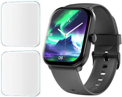 CUBES Screen Guard for Ambrane Wise Glaze Plus 2.01 Inch Smartwatch, | Soft and Flexible | Touch Sensitive | Unbreakable | Ultra Thin High Grade Hydrogel TPU Film (Not a Glass Tempered)(Pack of 2)