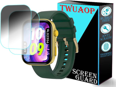 TWUAOP Screen Guard for ALT FLEEK SMARTWATCH(Pack of 2)