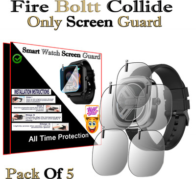 HIDEOUS Screen Guard for Fire Boltt Collide(Pack of 5)