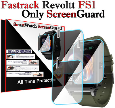 HIDEOUS Screen Guard for Fastrack Revoltt FS1(Pack of 3)