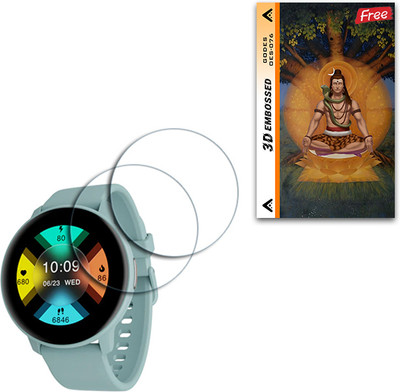 ARBAN Screen Guard for boAt Lunar Connect 1.28 inch (FREE 250 RUPEES 1 3D EMBOSSED FOR MOBILE BACK) W2GS076(Pack of 2)