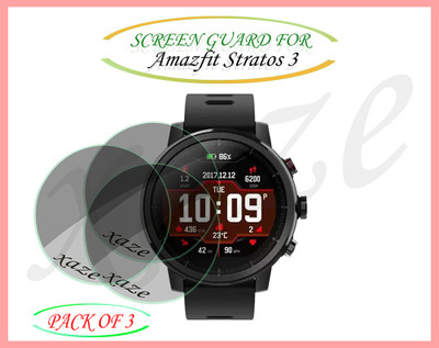 XAZE Screen Guard for Amazfit Stratos 3(Pack of 3)