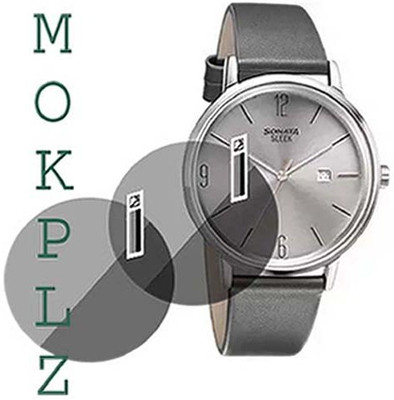 MOKPLZ Screen Guard for SONATA SLEEK ANALOG GREY DIAL(Pack of 2)