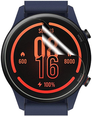 CUBES Screen Guard for Xiaomi Mi Watch Revolve Active | 1.39 Inches | Soft and Flexible | Touch Sensitive | Unbreakable | Ultra Thin| Edge To Edge TPU Film ( Not Tempered Glass )(Pack of 2)