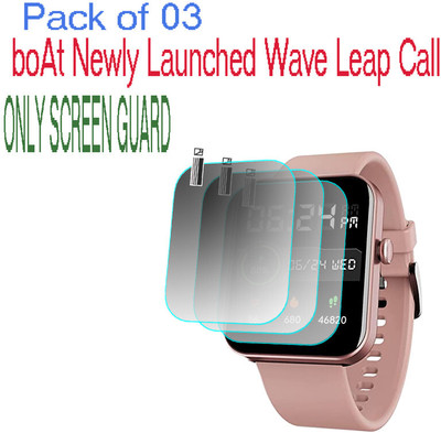 daffin Screen Guard for boAt Wave Leap Call(Pack of 3)
