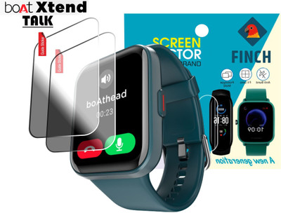 FINCH Edge To Edge Screen Guard for BOAT XTEND TALK SMART WATCH(Pack of 2)