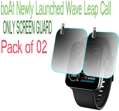 HIDEOUS Screen Guard for boAt Wave Leap Call(Pack of 2)