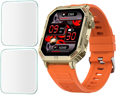 CUBES Screen Guard for Fire-Boltt Commando 1.95 Inch Smart Watch, | Soft and Flexible | Touch Sensitive | Unbreakable | Ultra Thin High Grade TPU Film ( Not a Tempered Glass )(Pack of 2)