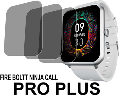 TWUAOP Screen Guard for FIRE BOLTT NINJA CALL PRO PLUS(Pack of 3)