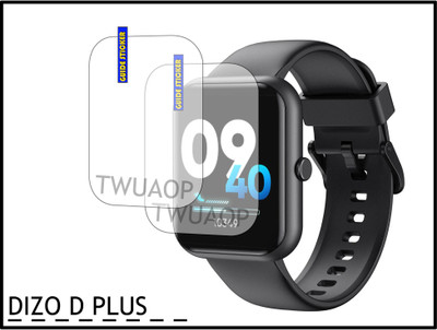 TWUAOP Screen Guard for DIZO WATCH D PLUS(Pack of 2)