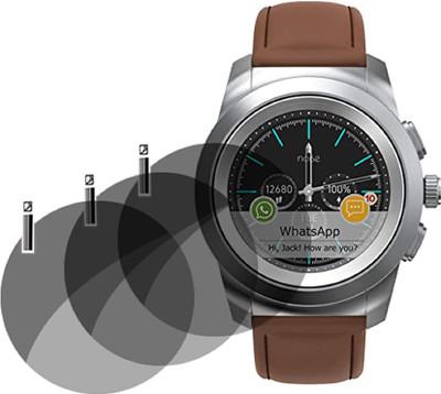 TXGO Screen Guard for Noise NoiseFit Fusion Hybrid Smartwatch(Pack of 3)