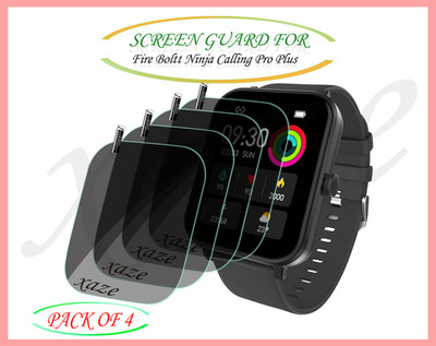 XAZE Screen Guard for Fire Boltt Ninja Calling Pro Plus Smartwatch(Pack of 4)