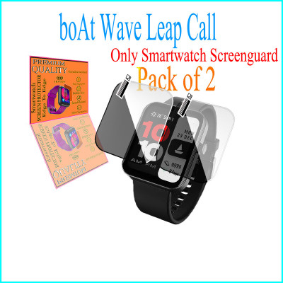 HIDEOUS Screen Guard for boAt Wave Leap Call(Pack of 2)