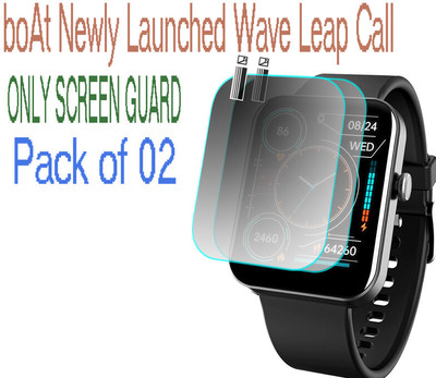 HIDEOUS Screen Guard for boAt Wave Leap Call(Pack of 2)