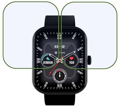 Aaruteck Screen Guard for Titan Mirage Smart Watch Screen Guard(Pack of 2)