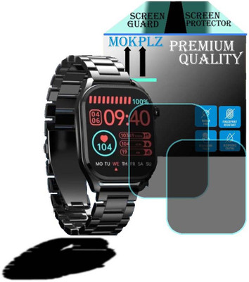 MOKPLZ Screen Guard for PEBBLE COSMOS VOGUE SMARTWATCH(Pack of 2)