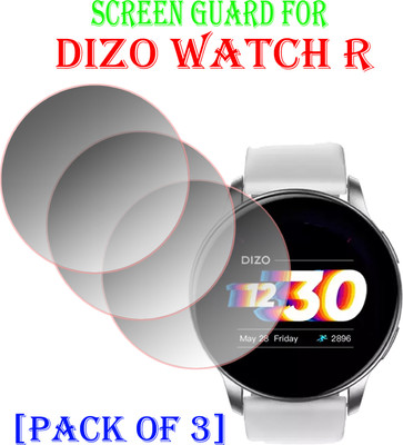 EJZATI Edge To Edge Screen Guard for DIZO WATCH R SMARTWATCH SCREEN GUARD(Pack of 3)