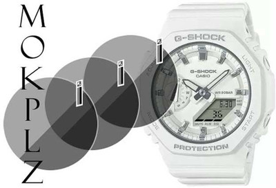 MOKPLZ Screen Guard for CASIO GMA-52100-7ADR ANALOG WHITE(Pack of 3)