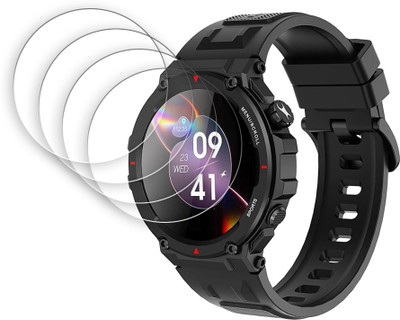 SOMTONE Screen Guard for Fastrack Xtreme PRO 1.43 inch Smartwatch Screen Protector | Anti-Scratch | Edge to Edge Full Coverage | 9H Hardness | Screen Guard(Pack of 4)