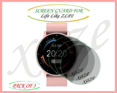 XAZE Screen Guard for Life Like ZLP2 Smartwatch(Pack of 3)