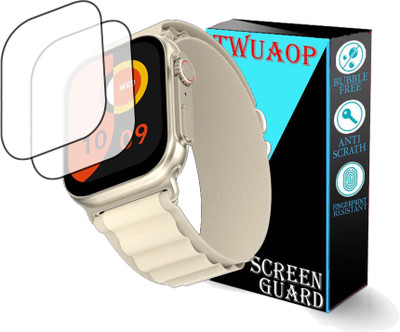 TWUAOP Screen Guard for FIRE BOLTT GLADIATOR PLUS SMARTWATCH(Pack of 2)