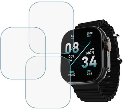 MOKPLZ Screen Guard for BOAT WAVE GLORY SMARTWATCH(Pack of 3)
