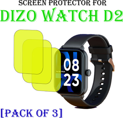 EJZATI Edge To Edge Screen Guard for DIZO WATCH D2 SMARTWATCH SCREEN GUARD(Pack of 3)