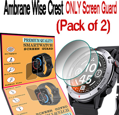 HIDEOUS Screen Guard for Ambrane Wise Crest(Pack of 2)