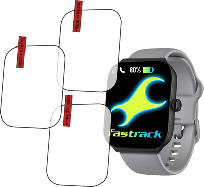 EJZATI Edge To Edge Screen Guard for FASTRACK REVOLTT FS1 MAX SMARTWATCH, SCREEN GUARD(Pack of 3)