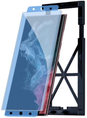 STP FEEL Screen Guard for Lava Blaze Curve Membrane Screen Protector Guard with frame(Pack of 2)
