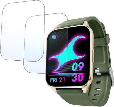 Aaruteck Screen Guard for Fastrack Reflex Beat Plus Smart Watch Screen Guard(Pack of 2)