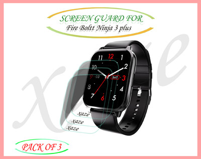 XAZE Screen Guard for Fire-Boltt Ninja 3 Plus Smartwatch(Pack of 3)