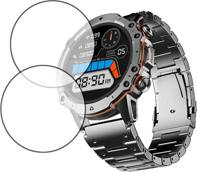 MOKPLZ Screen Guard for FIRE BOLTT MARSHAL SMARTWATCH(Pack of 2)