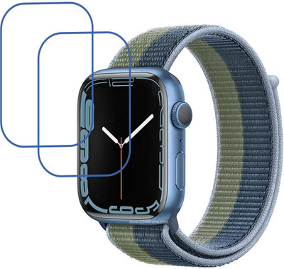 DVTECH Screen Guard for Crystal Clear Apple Watch Series 7 Aluminum(Pack of 2)