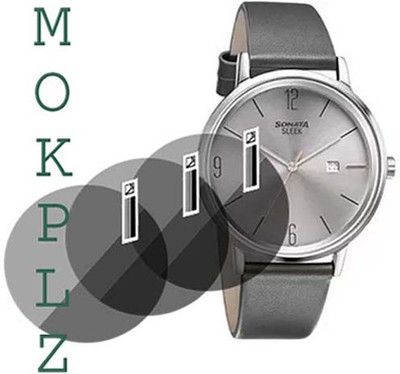 MOKPLZ Screen Guard for SONATA SLEEK ANALOG GREY DIAL(Pack of 3)