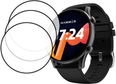 MOKPLZ Screen Guard for HAMMER GLIDE SMARTWATCH(Pack of 3)