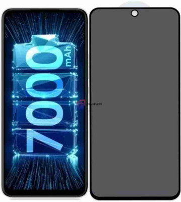Guardor Screen Guard for Anti Spy Privacy Tempered Glass Guard Protector for Itel P40 Plus (Black) Edge to Edge Full Screen Coverage, Pack of 1(Pack of 1)