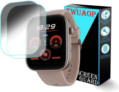 TWUAOP Screen Guard for BOAT WAVE CALL 2 SMARTWATCH(Pack of 2)