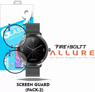 ICROMECK Screen Guard for FIRE BOLTT ALLURE SMART WATCH(Pack of 2)