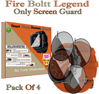 HIDEOUS Screen Guard for Fire Boltt Legend(Pack of 4)